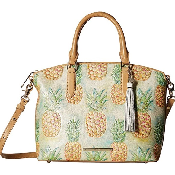 Brahmin Handbags - Brahmin Duxbury Pompano Leather Pineapple Satchel